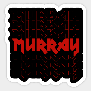 IRON TEXT || DAVE MURRAY Sticker